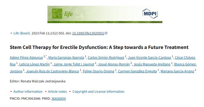 干細胞療法治療勃起功能障礙：邁向未來(lái)治療的一步