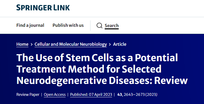 干細胞作為神經(jīng)退行性疾病的潛在治療方法之肌萎縮側索硬化篇