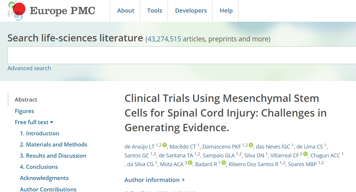 間充質(zhì)干細胞治療脊髓損傷的臨床試驗