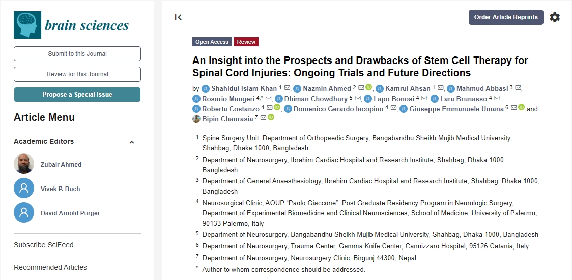 干細胞療法治療脊髓損傷的前景和缺點(diǎn)：正在進(jìn)行的試驗和未來(lái)方向