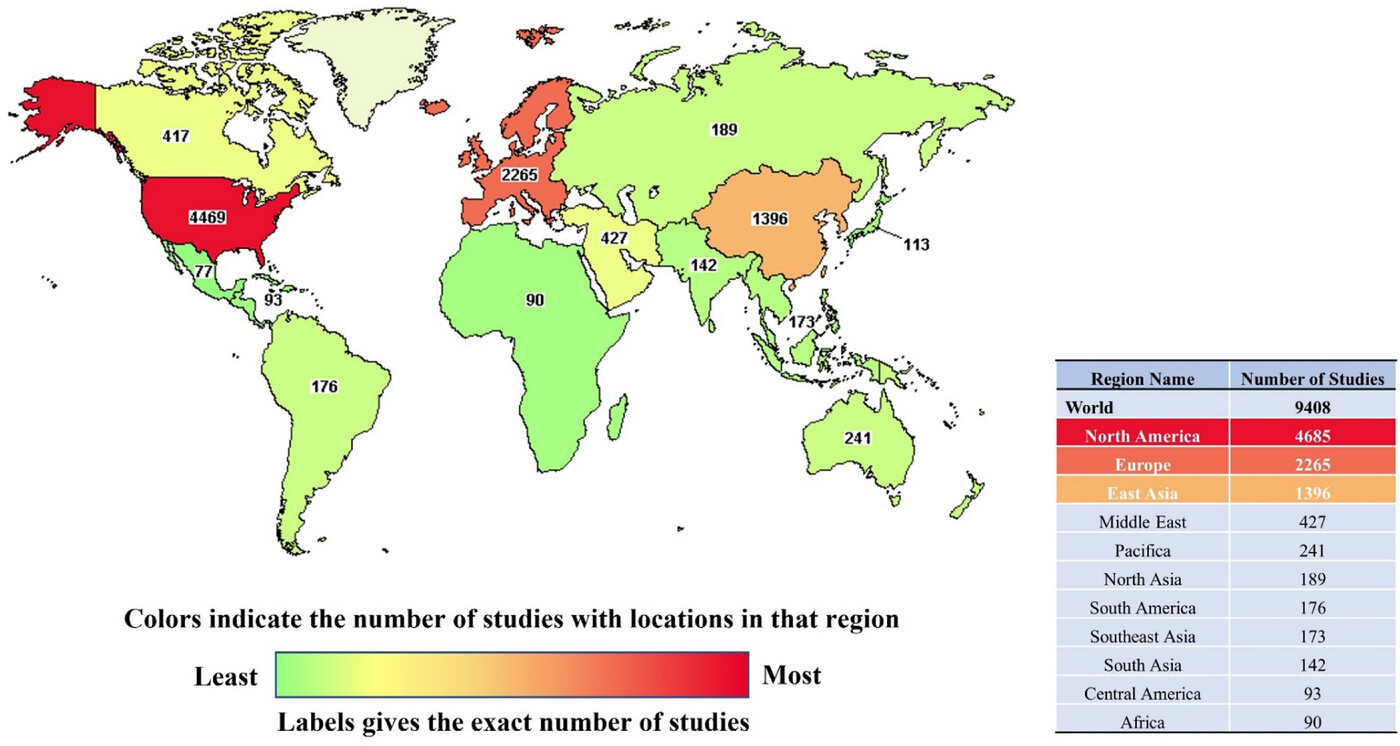 圖2：截至2022年，在ClinicalTrials.gov上注冊的干細胞治療 (SCT) 臨床試驗數量。