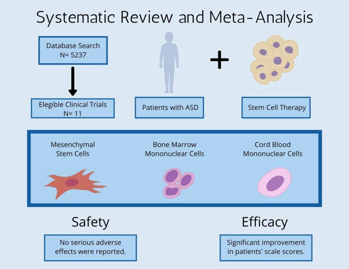 干細胞治療自閉癥譜系障礙患者:系統評價(jià)和薈萃分析 干細胞治療自閉癥譜系障礙患者:系統評價(jià)和薈萃分析