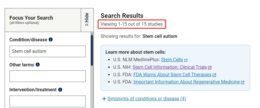 干細胞治療自閉癥的臨床研究進(jìn)展