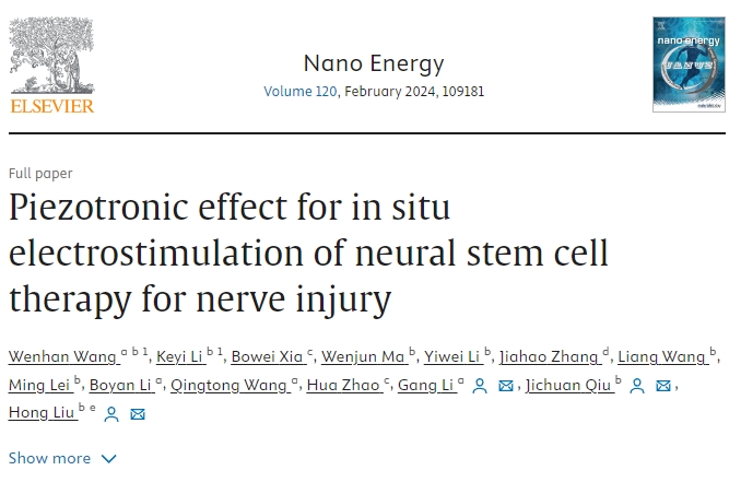壓電效應在神經(jīng)干細胞原位電刺激治療神經(jīng)損傷中的應用