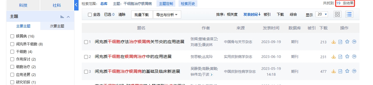 干細胞治療銀屑病的臨床研究進(jìn)展