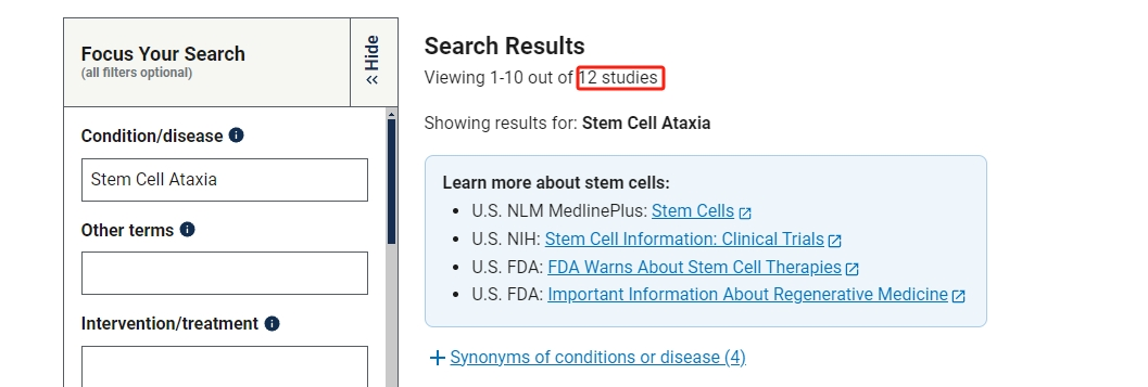 干細胞治療共濟失調的臨床研究進(jìn)展