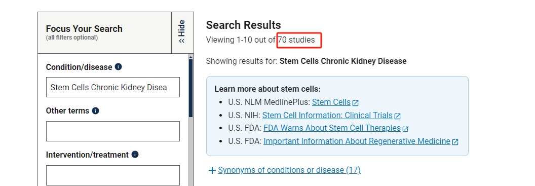 干細胞治療慢性腎病的臨床研究進(jìn)展