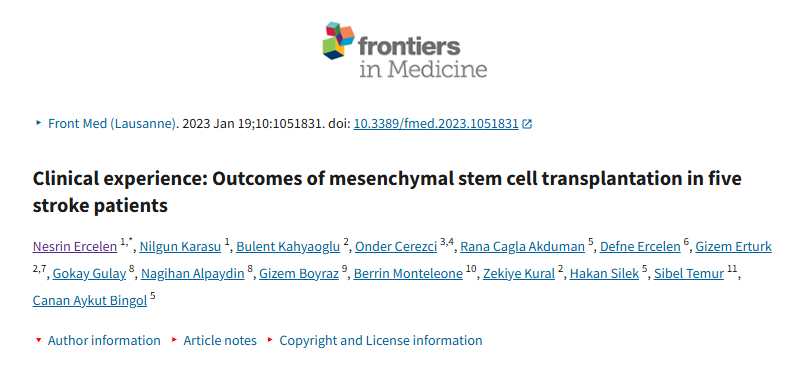 臨床經(jīng)驗：五例中風(fēng)患者接受間充質(zhì)干細胞移植的結果