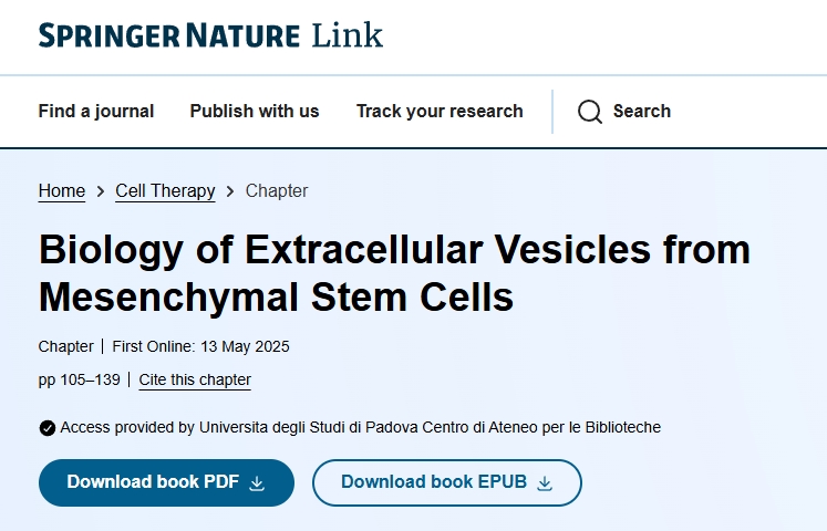 間充質(zhì)干細胞胞外囊泡的生物學(xué)