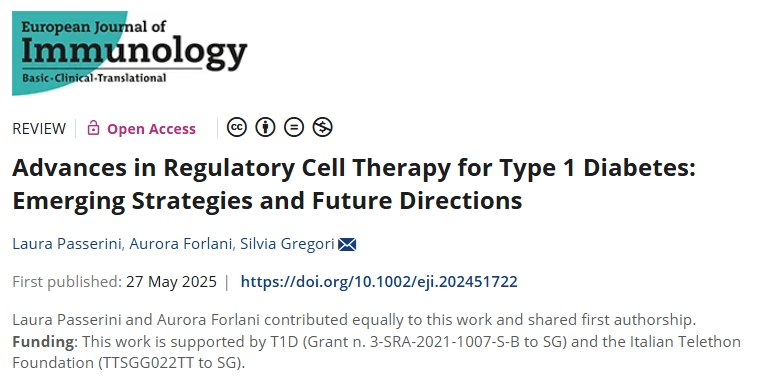 1型糖尿病調控細胞療法的進(jìn)展：新興戰略與未來(lái)方向