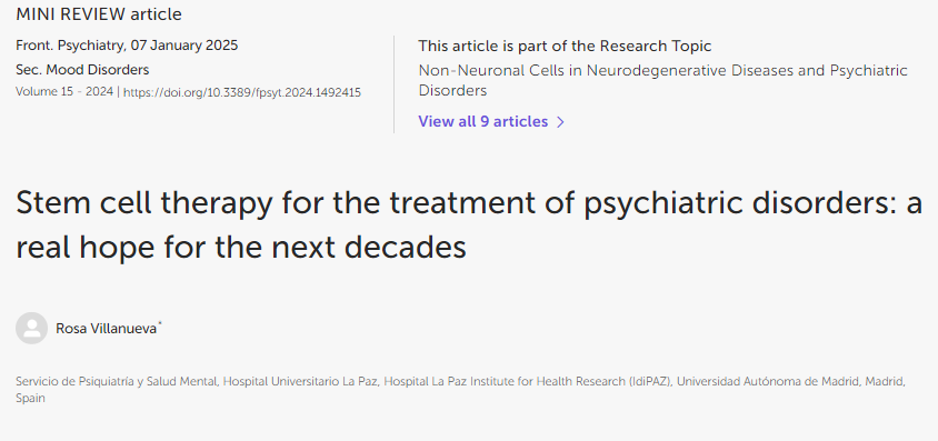 干細胞療法治療精神疾?。何磥?lái)幾十年的真正希望