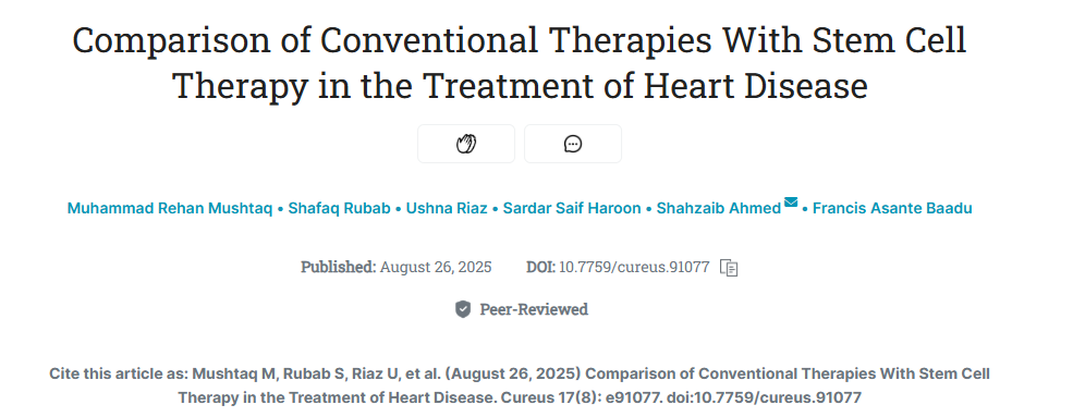 心臟病人新希望？干細胞治療如何讓心臟“重獲活力”，遠超傳統治療