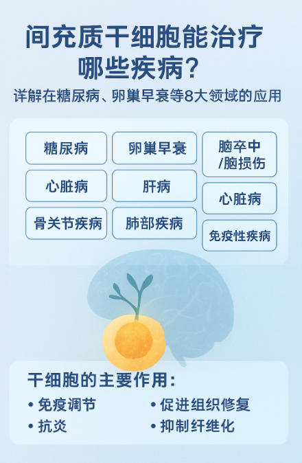 間充質(zhì)干細胞能治療哪些疾??？詳解在糖尿病、卵巢早衰等8大領(lǐng)域的應用