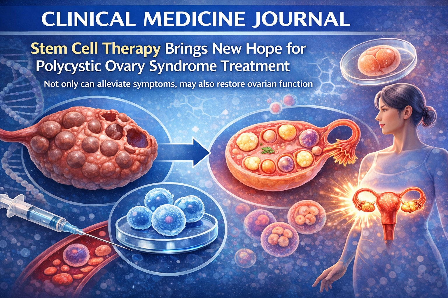 干細胞治療為多囊卵巢綜合征帶來(lái)新希望：不僅能緩解癥狀，還能恢復卵巢功能